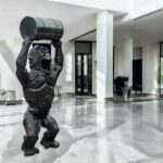 Sculpture kong Gorille en métal