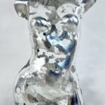 Buste femme aluminium Marine – sculpture déco en métal, vue 1, fabrication artisanale design