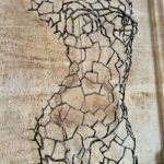 Demi-buste acier Théa – sculpture déco en métal, vue 1, fabrication artisanale design