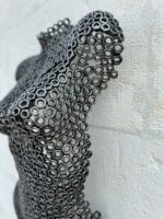 Demi-buste déco métal Lilou – sculpture déco en métal, vue 2, fabrication artisanale design
