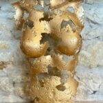 Demi-Buste aluminium Maëlle – sculpture déco en métal, vue 3, fabrication artisanale design