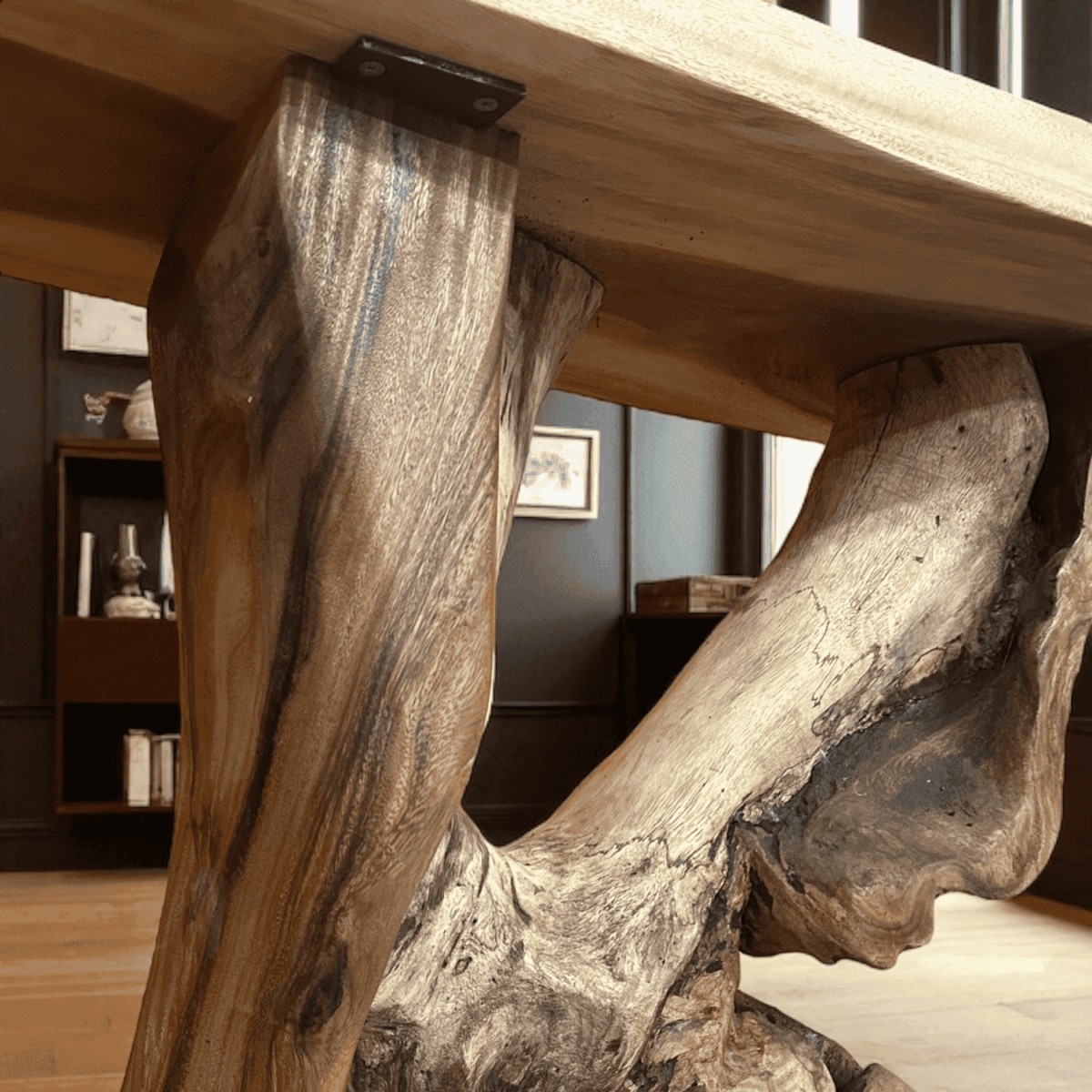 racine de la Console en bois de manguier massif