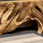 Console en bois de manguier massif