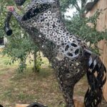 Cheval cabré 2M10 en métal